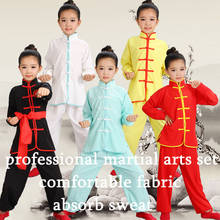 Children Chinese Traditional Wushu Clothing for Kids Martial Arts Uniform Kung Fu Suit Girls Boys Stage Performance Costume Set 2024 - buy cheap