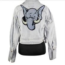 Embroidered Applique Elephant Fabric Patches Iron on Sticker Kids Badges Jacket Backpatches Crafts Sewing Supplies A169 2024 - buy cheap