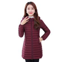 Plus Size 4XL Winter Down Cotton Jackets Womens 2021 Korean Long Slim Parkas Female Cotton-padded Coats Women Hooded Warm Jacket 2024 - buy cheap