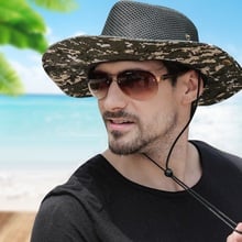 Men's Outdoor  Sun Hat Wide Brim Male Summer Camouflage Sun Cap Fisherman Travel Sun Hat Sunhat Mountain Fishing Cap  B-8285 2024 - buy cheap