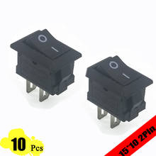 10pcs 15*10mm Copper Feet 2PIN Kcd11 G130 Rocker Switch SPST Snap-in ON/OFF switch Snap 3A/250V MINI Car Dash Dashboard 10*15 2024 - buy cheap