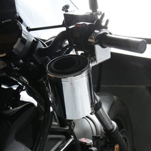 Universal motocicleta chrome titular copo ajustável para harley touring electra glide estrada glide atv 7/8 "a 1 1/4" guidão 2024 - compre barato