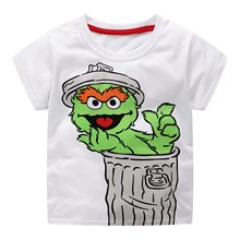 2019 summer t shirt boys short sleeve white cartoon printing Regular boy Fashion Children T-Shirts Baby Sport T Shirt Clothing 2024 - buy cheap