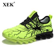 XEK-zapatos vulcanizados para hombre, zapatillas vulcanizadas informales transpirables, de malla de aire, para Primavera, ocio, ZLL162, novedad de 2018 2024 - compra barato