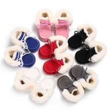 Cute Infant Baby Girls Snow Boots Newborn Baby Boy Booties Soft Sole Indoor Toddler First Walkers Hot Winter Shoes 2024 - buy cheap