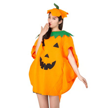 2018 New Party Supply Cosplay Halloween Pumpkin Costume Adult Child Cloth Hat Suit Fancy Cloak pumpkin for Family Party Outfits 2024 - buy cheap