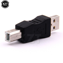 Высококачественный адаптер USB 2,0 типа А Папа-B папа, 1 шт., коннектор принтера 2024 - купить недорого