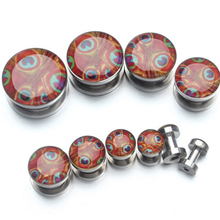 2PCS New Fashion Stainless Steel Peacock bottle Ear Plugs Tunnels Flesh Expansions Piercing Punk Ear Gauges Sexy Body Jewelry 2024 - buy cheap