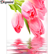 Dispaint Full Square/Round Drill 5D DIY Diamond Painting "Pink flower" Embroidery Cross Stitch 3D Home Decor A10486 2024 - buy cheap