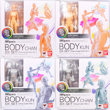 15cm SHFiguarts BODY KUN / BODY CHAN  DX SET Grey / Orange Color Ver. PVC Action Figure Collectible Model Toy 2024 - buy cheap