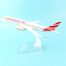 Maqueta de avión de Metal de 16cm para niños, modelo de avión de juguete de simulación de A350-900 de aire, modelo de avión fundido a presión, 1:400 2024 - compra barato