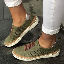 Lookykit Mujer Vintage zapatillas de deporte señoras Casual mocasines Mujer Flats Tenis Feminino Zapatos Mujer 2024 - compra barato