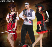 Hot Female Pirates Jack Sparrow Cosplay Costume Adults Stage Performance Pirates Costume Carnival Halloween Supplies AMBESTPARTY 2024 - buy cheap