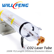 Will Feng 100W Co2 Laser Tube Length 1450mm Diameter 80mm Laser Lamp For Co2 Laser Engraving Cutter Mahcine 2024 - buy cheap