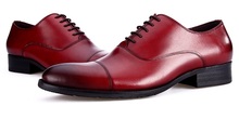 Zapatos Oxford formales para hombre, calzado de vestir de cuero genuino, de negocios, boda, 5 colores, talla grande EUR45 2024 - compra barato