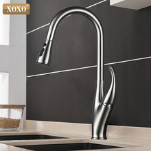 XOXO Kitchen Faucets Pull Out Cold and Hot Single Handle Kitchen Tap Single Hole Handle Swivel Water Mixer Tap Mixer Tap 83036A 2024 - buy cheap