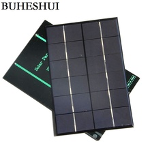 Поликристаллическая солнечная панель BUHESHUI, 4,2 Вт, 6 в, модуль «сделай сам», солнечное зарядное устройство для батареи 3,7 в, 200*130 мм, 2 шт., бесплатная доставка 2024 - купить недорого