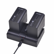 DuraPro 2 uds 7200mAh NP-F960 NP F970 F960 cámara de repuesto de batería + cargador USB para Sony NP-F550 F770 F750 F960 F970 HVR-V1J 2024 - compra barato