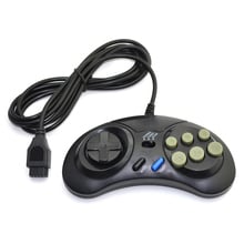 2pcs 16 bit Classic Wired Game Controller for SEGA Genesis 6 Button Gamepad for SEGA Mega Drive Mode Fast Slow 2024 - buy cheap