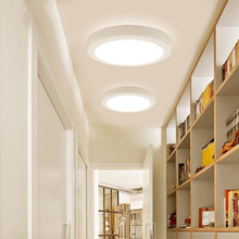 Luminária de teto moderna quadrada redonda 6w/12w/18w/24w, suporte de superfície para sala de estar, quarto e cozinha 2024 - compre barato