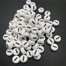 100pcs 7mm Letter I Acrylic Spaced Beads Letter Beads Oval Alphabet Beads For Jewelry Making DIY Bracelet Necklace 2024 - buy cheap