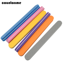 10pcs/lot Nail Files Nail Buffer 100/180 Grit Buffing Straight Nail Care Makeup Tools Sponge Nail File lime a ongle professionel 2024 - buy cheap