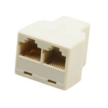 Elitooop 3 шт. 1-2 пути LAN Ethernet сетевой кабель RJ45 гнездовой сплиттер Соединительный адаптер 2024 - купить недорого