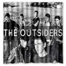 Hot New 180 x 180cm The Outsiders Print Waterproof Fabric Bathroom Shower Curtain With Curtain Hooks Rings Free Shipping 2024 - buy cheap