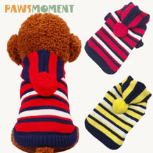 Striped Autumn Sweater Pet Dog Clothes for Small Dogs Puppy Products Chihuahua Warm Clothing Pug Cute Costume Yorkie Coat Outfit 2024 - buy cheap