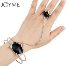 Joyme New Design Fox Vintage Charm Bracelet and Rings Set For Women Bohemian Cuff Bangles Tibetan silver Retro Brazil Jewelry 2024 - buy cheap