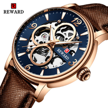 REWARD Fashion Luxury Men Watch Transparent Case Automatic Skeleton Mechanical Watches Men Business Waterproof Sport Wrist Watch 2024 - buy cheap