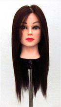 free shipping High Level 23" corn hot dummy head model head hot roll mannequin head hairdressing training head for salon school 2024 - buy cheap