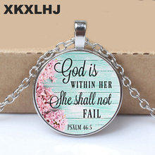 GOD is Within HER NECKLACE,Charm Pendant,gift for Her,Faithful Charm necklace,God is within her She Shall not fail,Psalms Charm 2024 - buy cheap