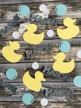 personalize rubber duckies boys Birthday Party confettis baby shower table scatters, gender reveal Christening baptism confetti 2024 - buy cheap