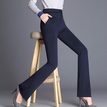 2018 autumn High waist Trousers Women Pants Casual OL Formal Harem Pants Women Office Dress Pants Flare Trousers 2024 - buy cheap