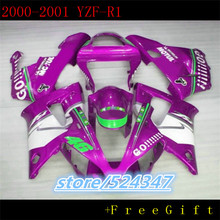 Комплект обтекателей Nn для YZF R1 2000 2001 белый фиолетовый комплект обтекателей для мотоциклов YZF-R1 00 01 для Yamaha 2024 - купить недорого
