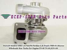 TA3120 466854-0001 466854-5001S 466854 2674A394 Turbo Turbocharger For Perkins G.R. Truck 1988-2001 Diverse T4-40 T4.40 JCB 4.0L 2024 - buy cheap