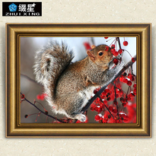 New 5D DIY Diamond Painting Cute Squirrel Full Square Diamond Embroidery Cross Stitch Rhinestone Mosaic Painting Home Decor Gift 2024 - buy cheap