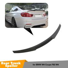 Alerón trasero de fibra de carbono para coche, accesorio para BMW M4 Coupe F82 M4, 2014 - UP 2024 - compra barato
