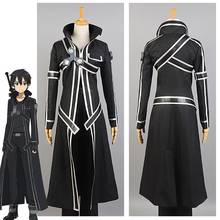 Sword Art Online SAO Kazuto Kirigaya Kirito COSPLAY Costume Full Set For Men Anime Halloween Costumes 2024 - buy cheap