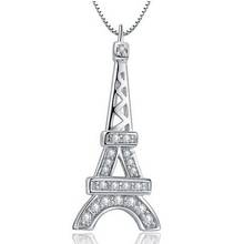 2016 Fashion Tour Eiffel Necklaces Best Friends Pendant With Zircon Stone Women Colares Femininos Free Shipping 15% off JS800 2024 - buy cheap