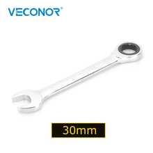 Veconor 30mm Open End Ratchet Wrench Fixed Head Full Polished Ratcheting Spanner Chrome Vanadium Auto Repair Hand Tools 30 mm 2024 - buy cheap