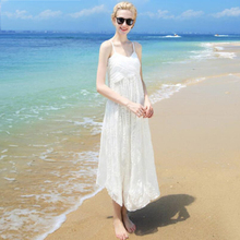 Vestido de seda feminino com decote em v, veste branca, elegante, seda natural, festa na praia, verão 100% 2024 - compre barato