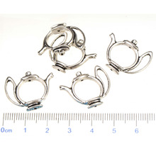antique silver spacers beads diy charms bracelets frame teapot flat metal wholesales fashion jewelry findings 23*19*5mm 30pcs 2024 - buy cheap