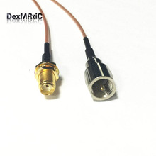 New SMA Female Jack nut Switch FME Male Plug pigtail cable RG178  15CM 6" Adapter Wholesale 2024 - buy cheap