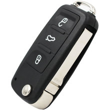 3 Button Folding Flip Remote Car Key Shell Case for Volkswagen Polo Golf MK6 Tiguan T-ouareg 202AD 202H 202Q 753AB Uncut Blade 2024 - buy cheap