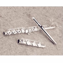 Flauta de profissional cupronickel open c key 17 buracos flauta banhado a prata instrumentos musicais com caixa e acessórios 2024 - compre barato
