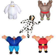 Sailor WeightLifting Fitness Muscle Cow Inflatable Costume Baymax Milk Cattle Clothing Hercules Halloween Costume for Men Adult 2024 - buy cheap