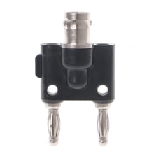 Tomada fêmea bnc para empilhamento duplo plugue banana macho adaptador de conector rf 2024 - compre barato