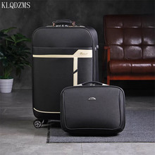 KLQDZMS 20/24Inch Men Women Business Suitcase Wheels Rolling Luggage Set And Handbag Password Trolley Spinner Travel Bag 2024 - buy cheap